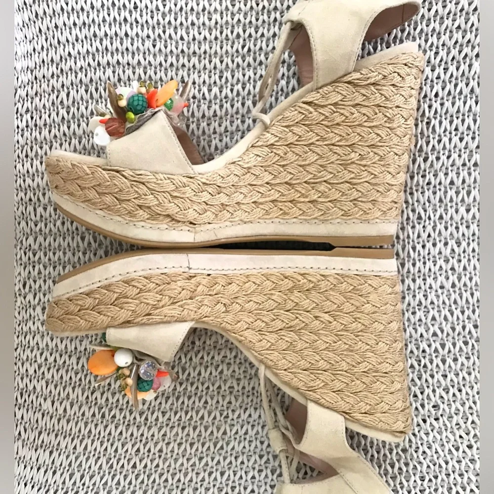 Stuart Weizman Embellished Platform Espadrille - Picture 13 of 16